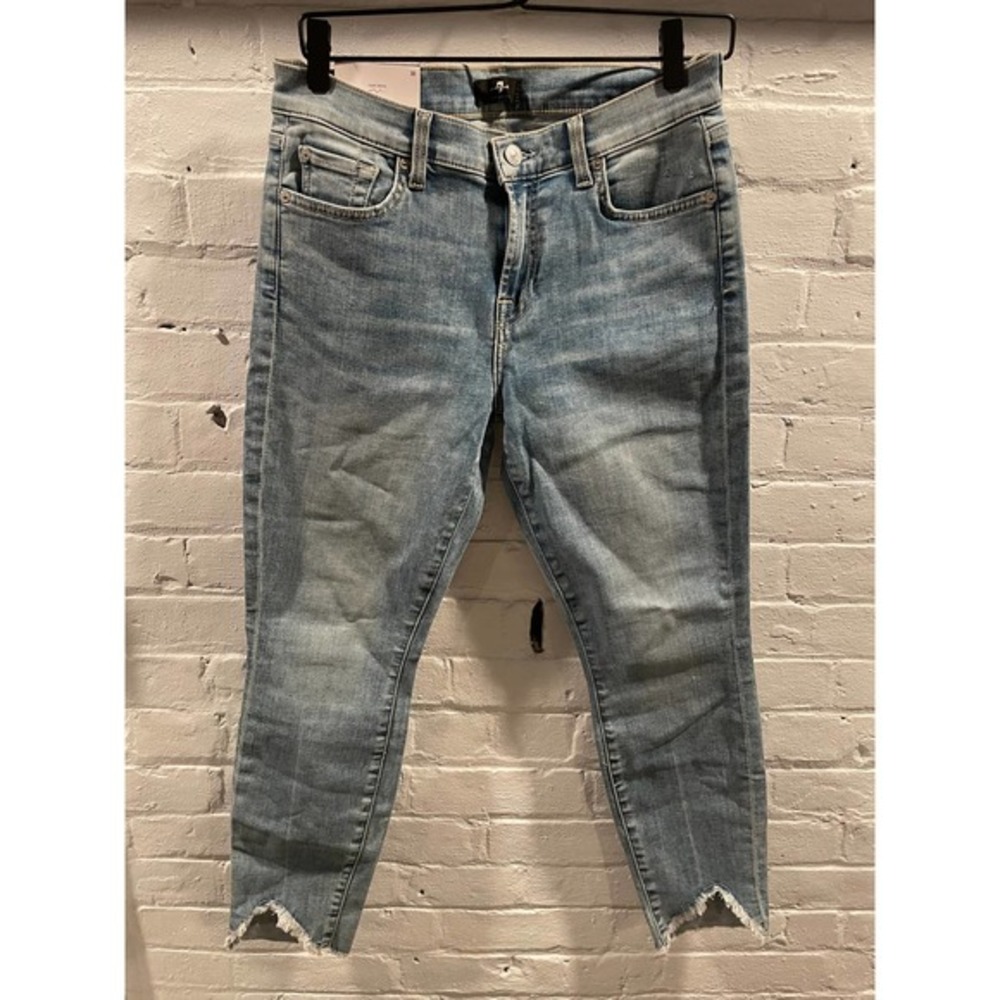 7 For All Mankind The Ankle Skinny Super Skinny Denim Jean Size 30 NWT